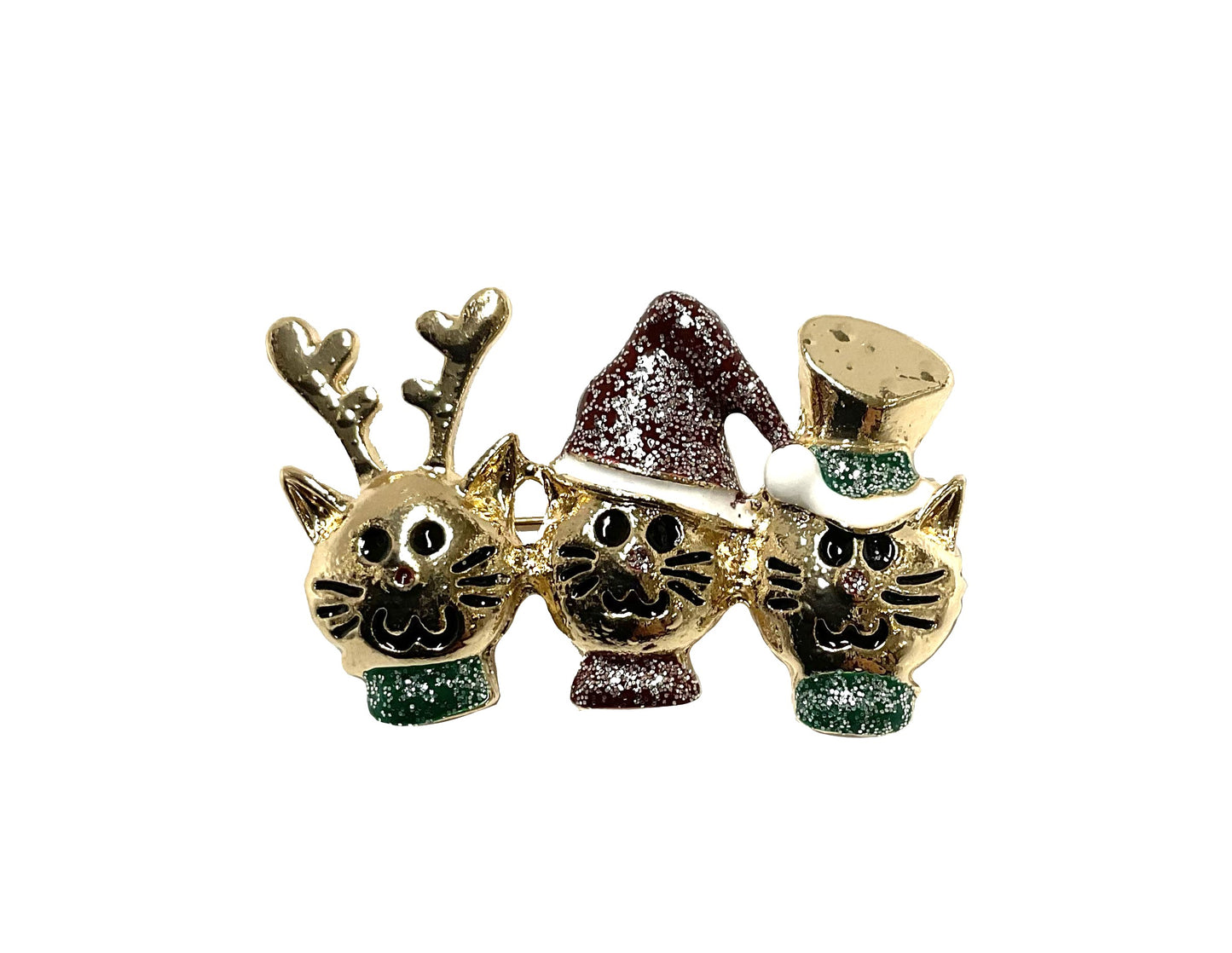 Christmas Cat Pin #89-10227