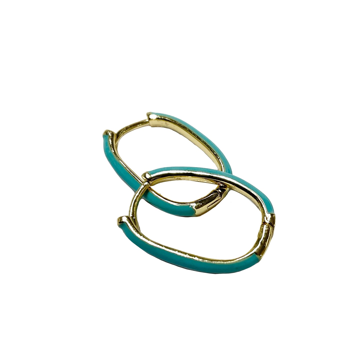 Enamel Huggies Earring #86-1717