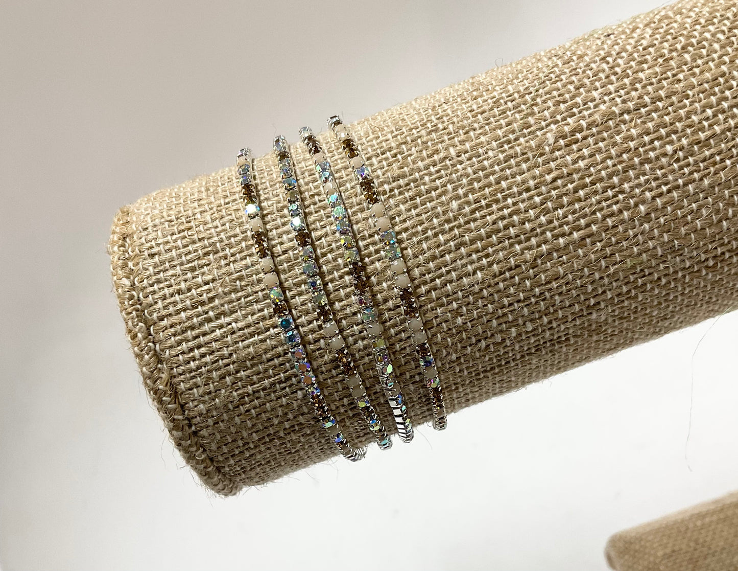 4-Strand Stretch Bracelet #86-30220BR (Mixed Brown)