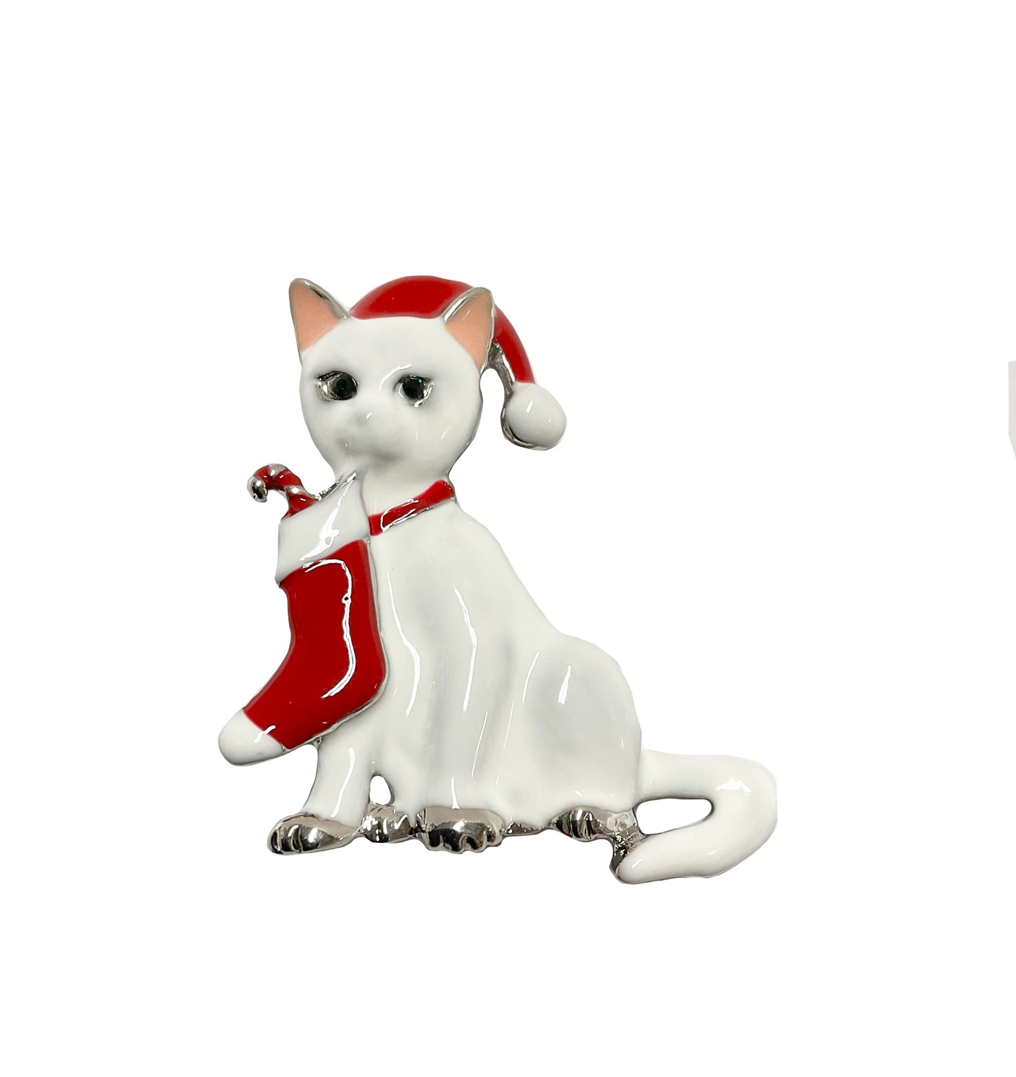 Christmas Cat Pin #89-0302