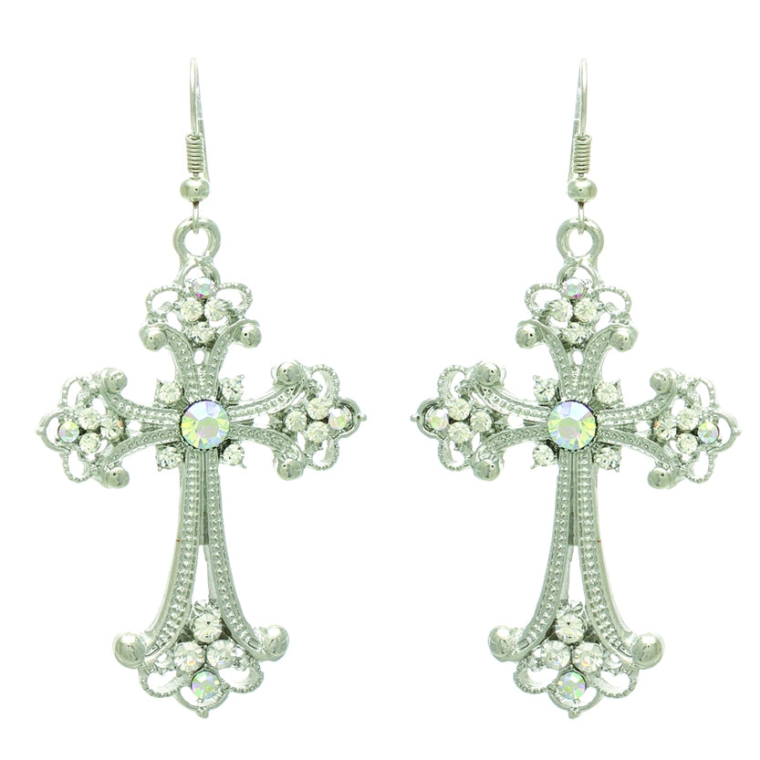 Big Cross Earring #12-23914SI