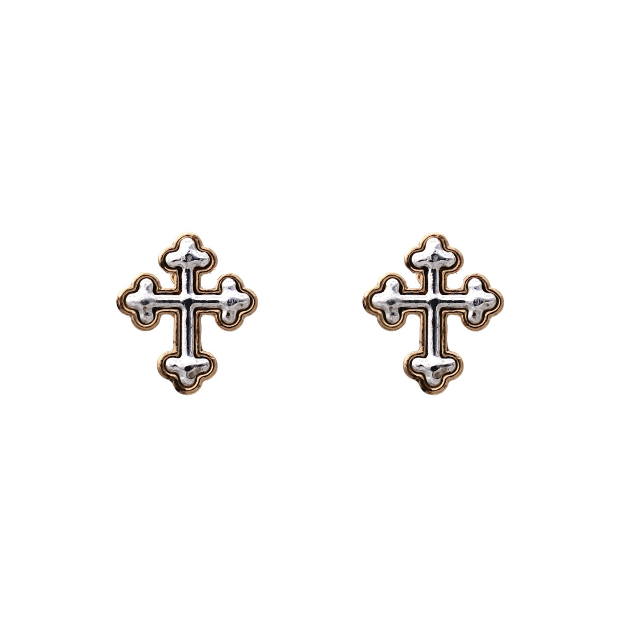 Cross Post Earring #12-24653