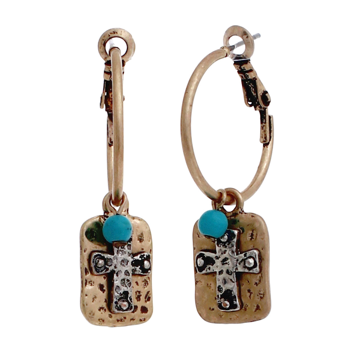 Cross TQ Earring #12-24342GD