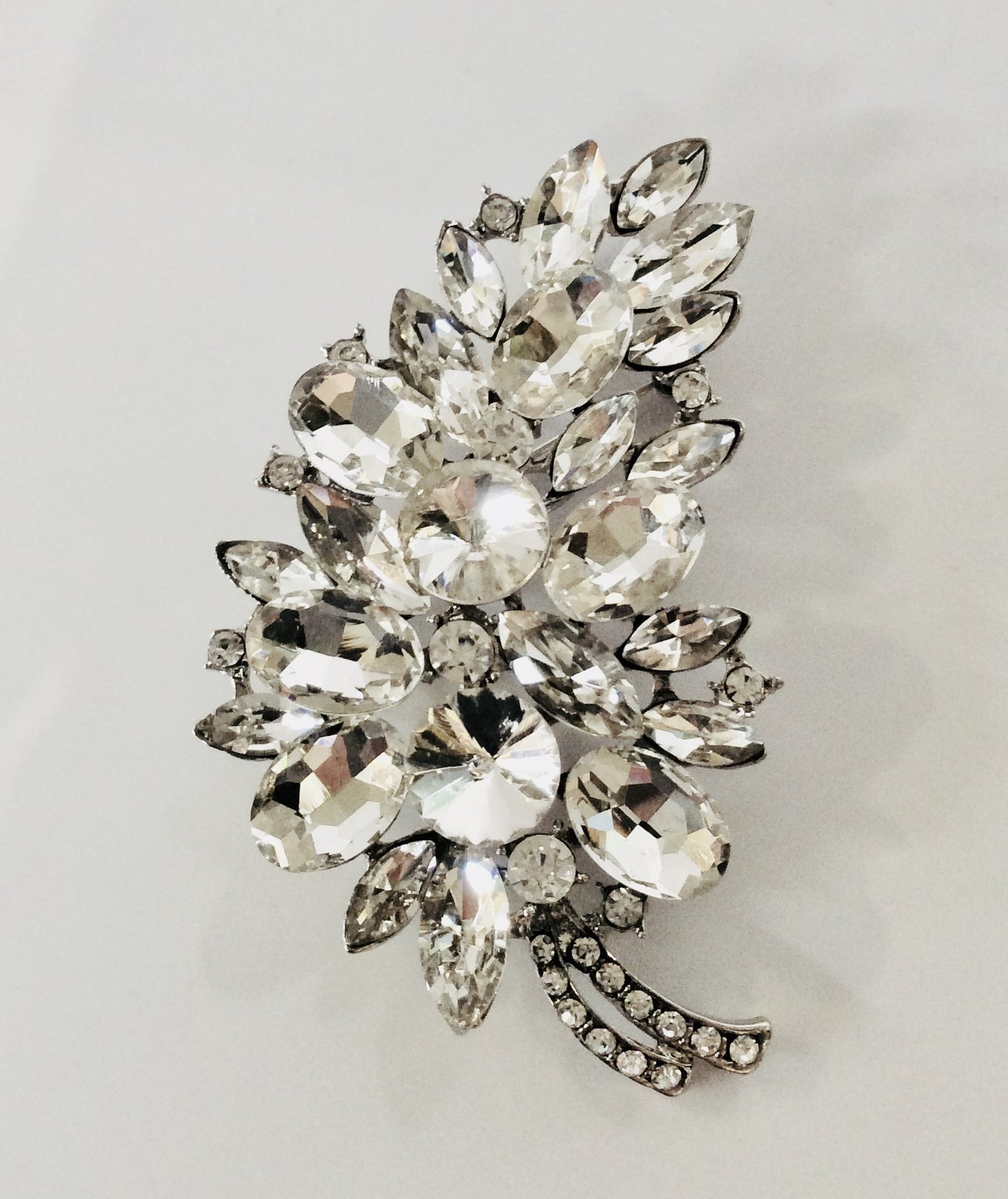Crystal Flower Pin #12-31003