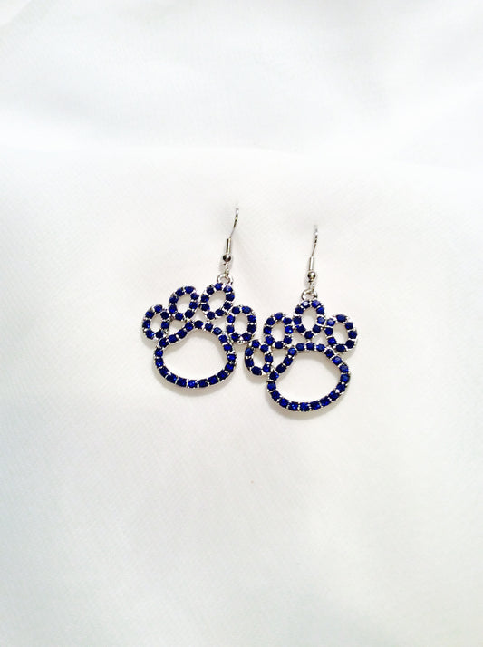 Paw Print Earrings# 11-84476BL (Blue)