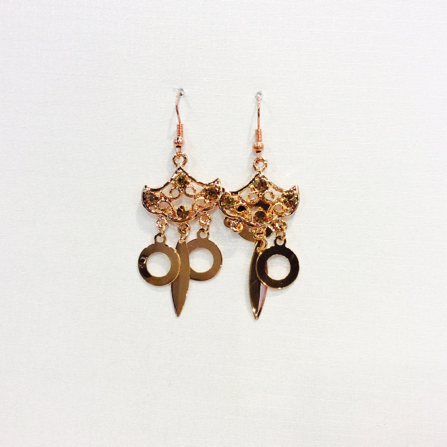 Fashion Dangling Earrings#66-28087Amber
