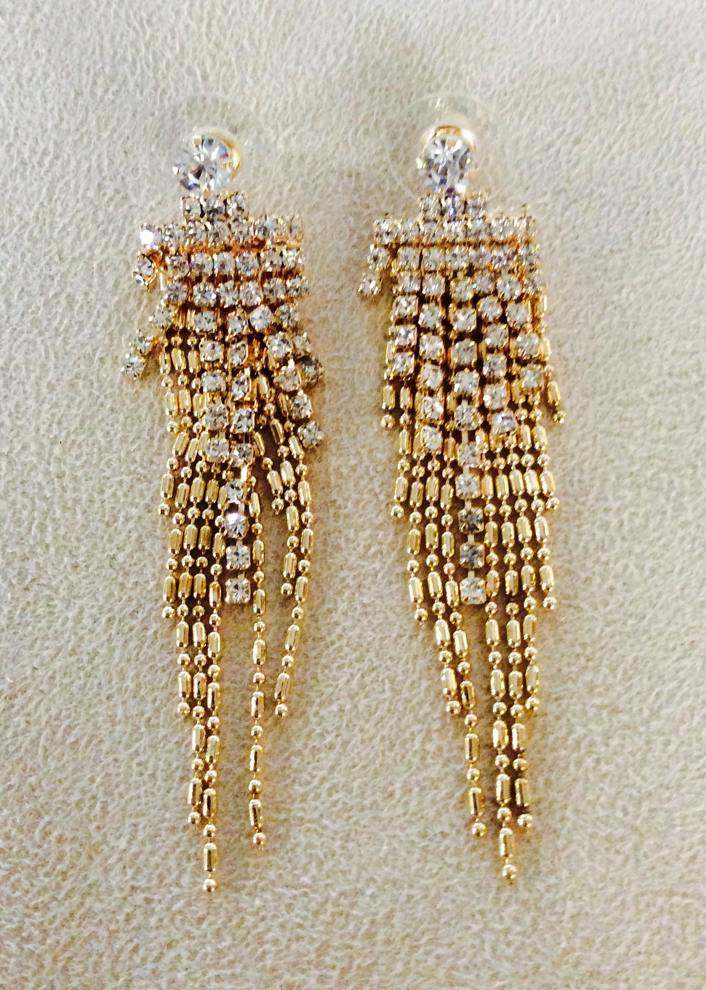 Crystal Stones Earrings #12-25121silver