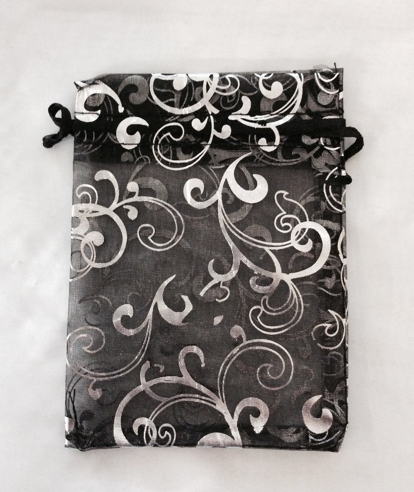 Organza Pattern Bags Large 5"x6" 6/pk #0304-352BK