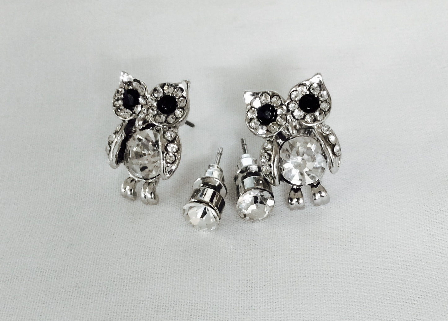 Owl Post Earrings #12-24377SI