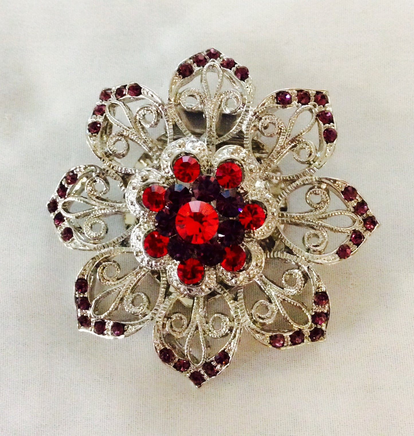 Flower Scarf Clip#68-99005RD/PP