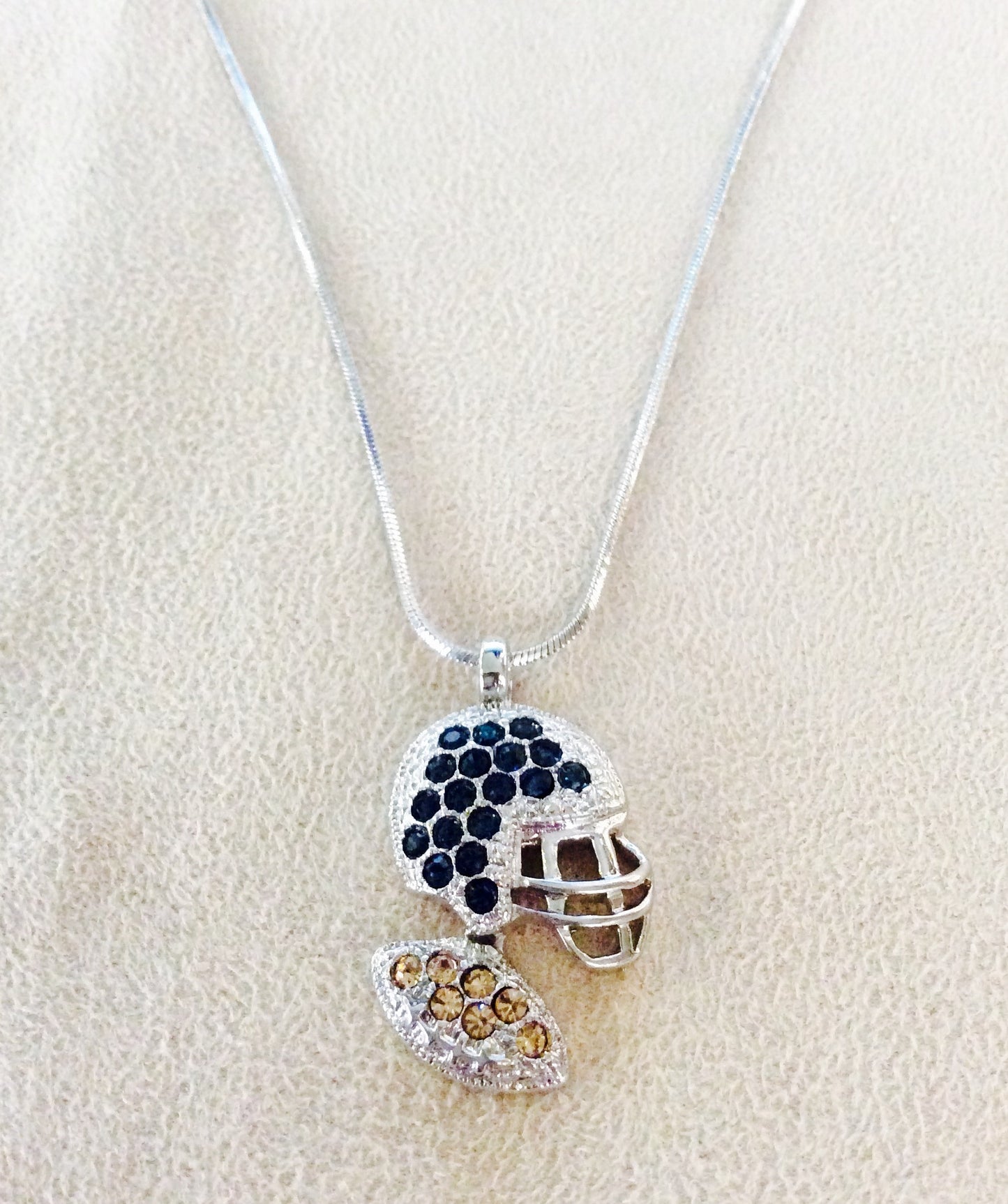 Football Hat Gear Necklace #88-09004