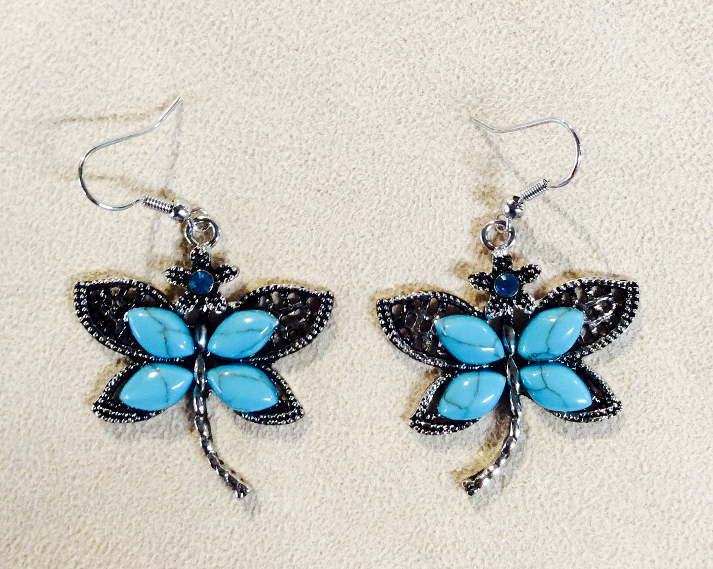 Turquoise Dragonfly Earrings#19-150159