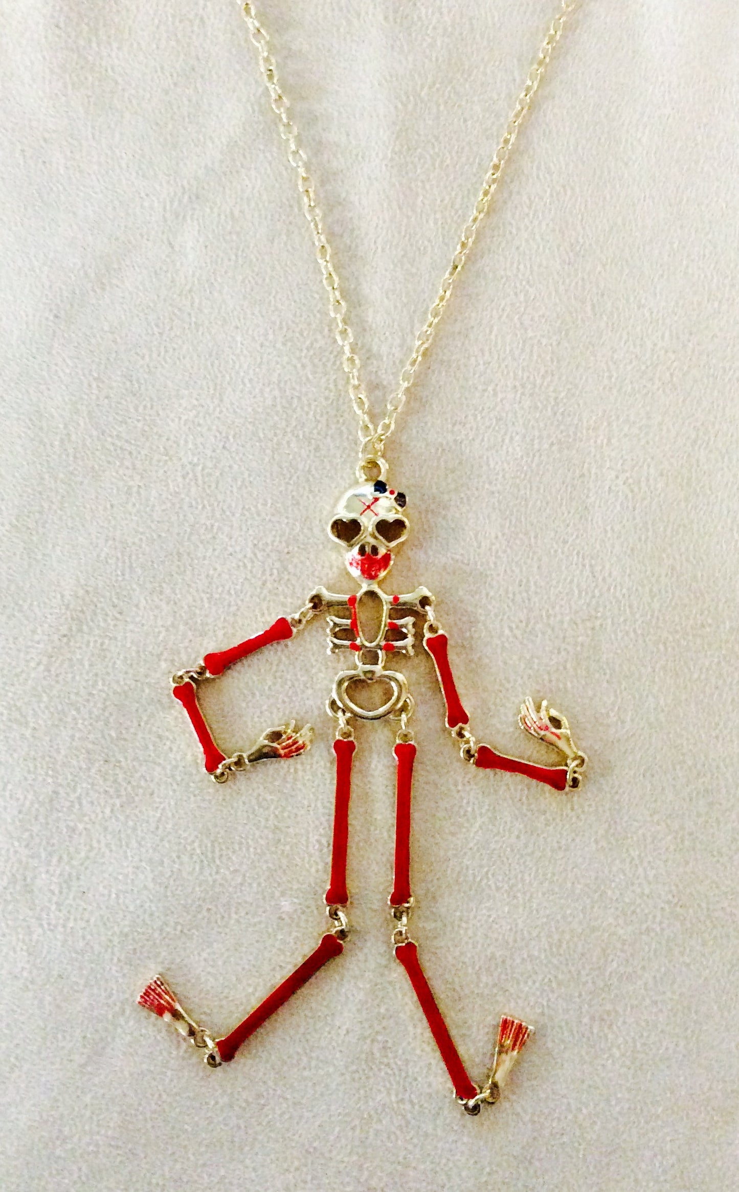 Halloween Large Skull Necklace #12-13375