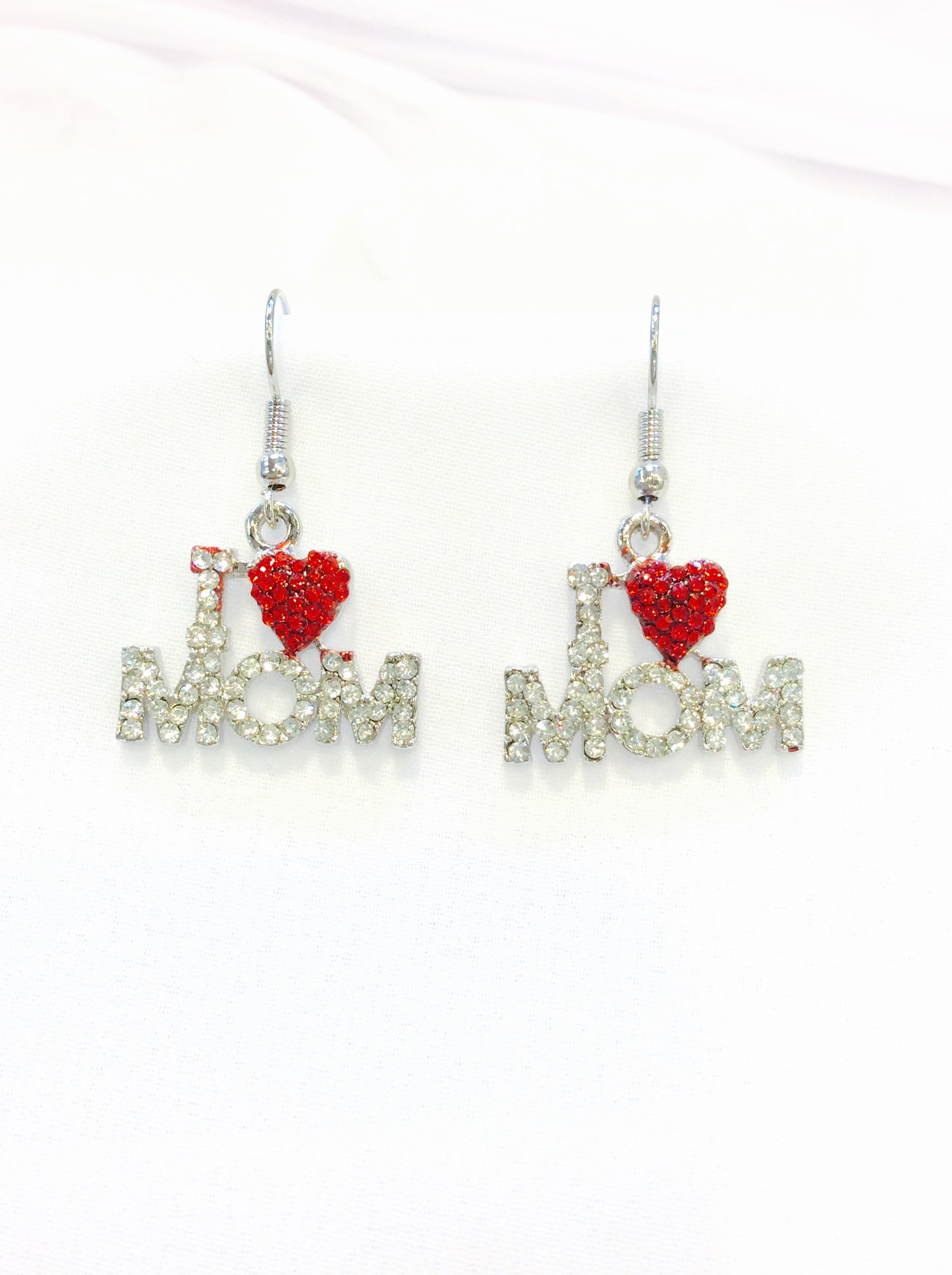 "I Love Mom" Earrings#60-18177