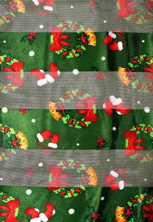 Christmas Satin Scarf #OS-3029GN