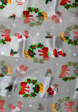 Christmas Satin Scarf #OS-3029GY