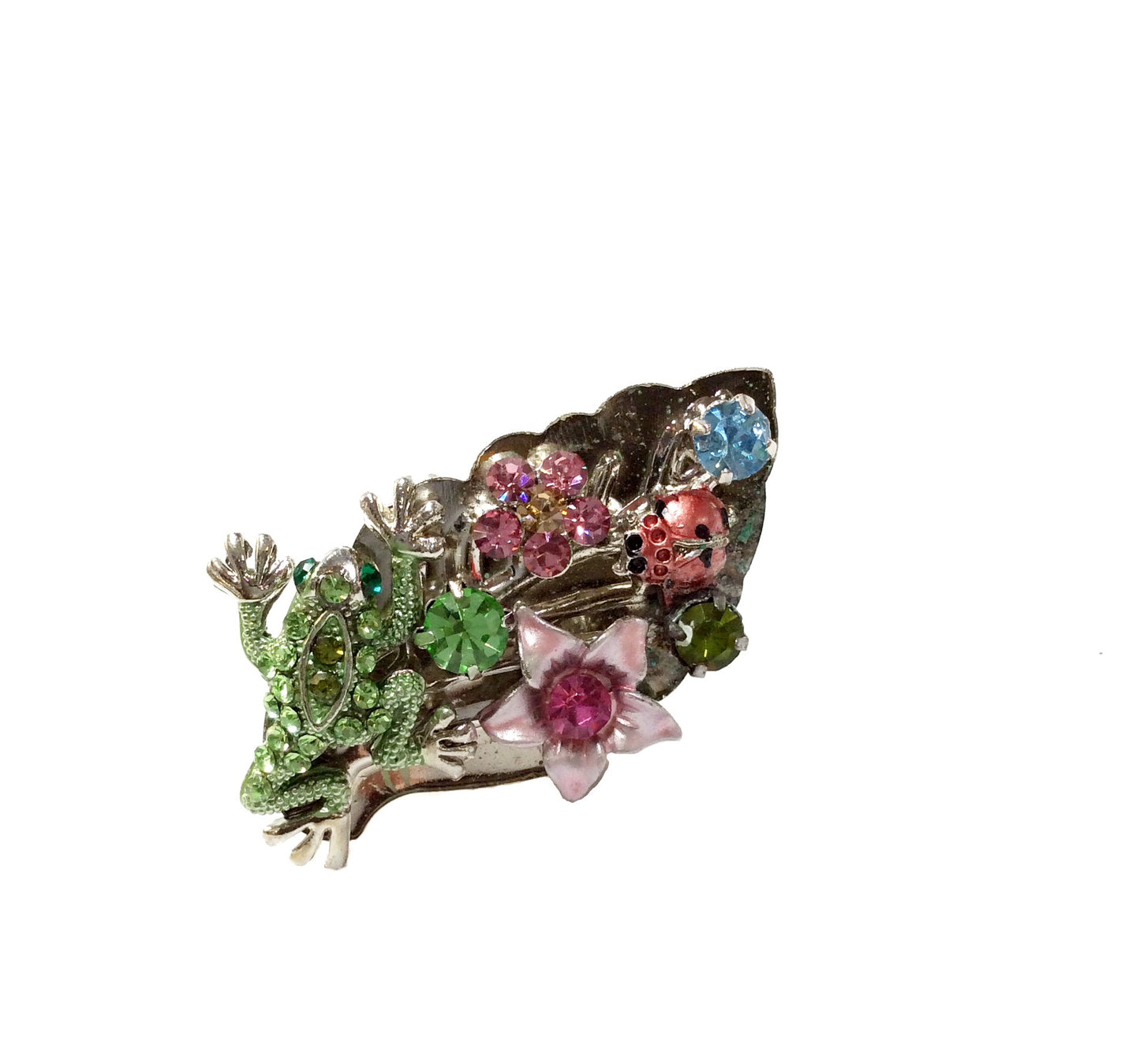 Frog on Leaf Ring