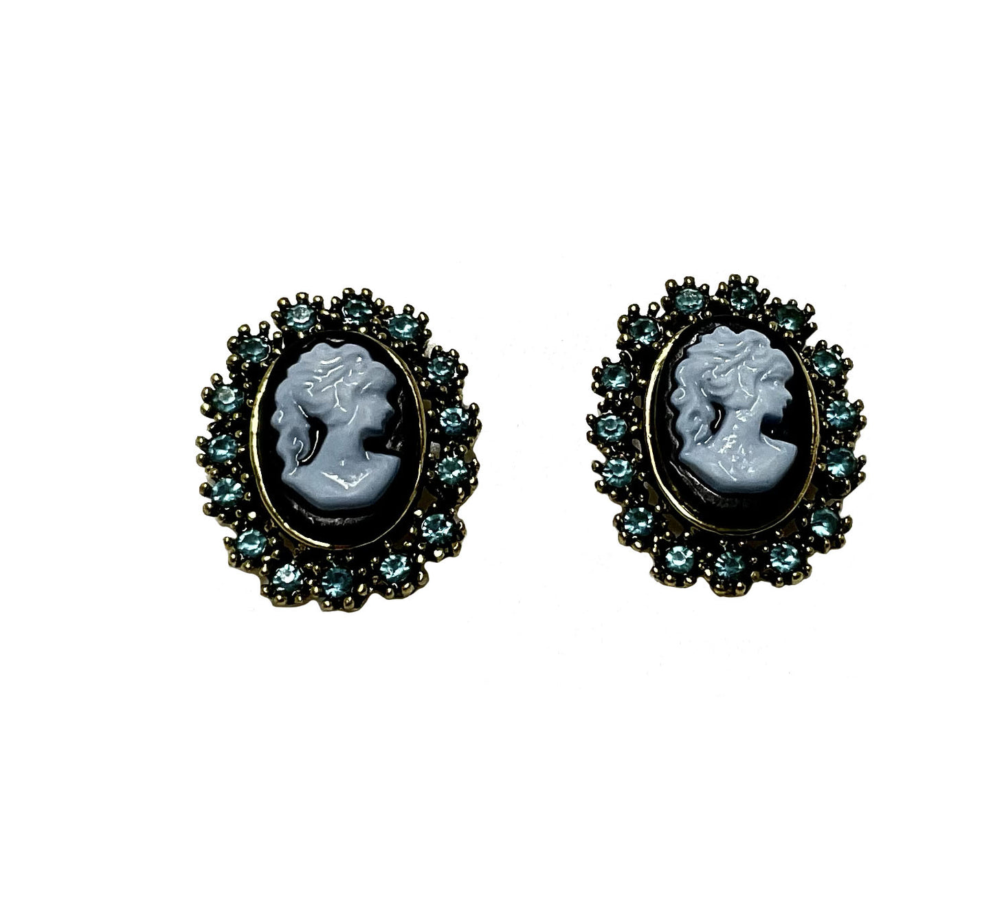 Cameo Post Earring #28-98047TQ