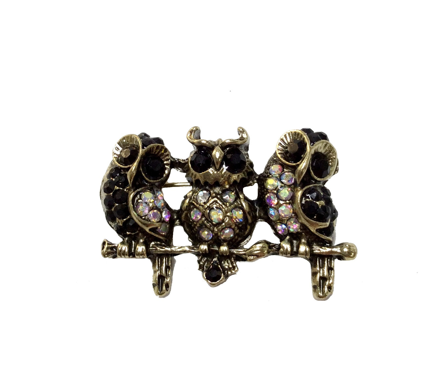 3 Owls on Branch Pin #28-11073