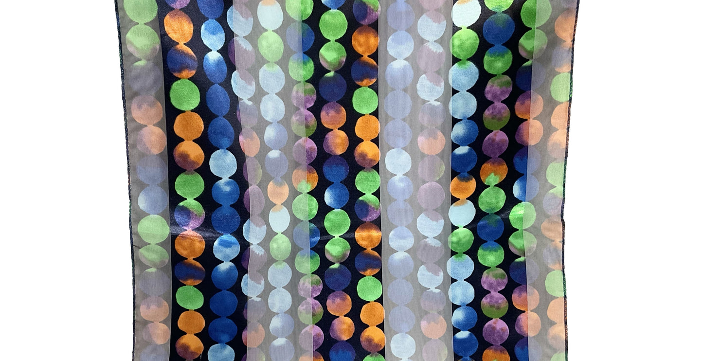 Dots Satin Scarf #OP1105NV