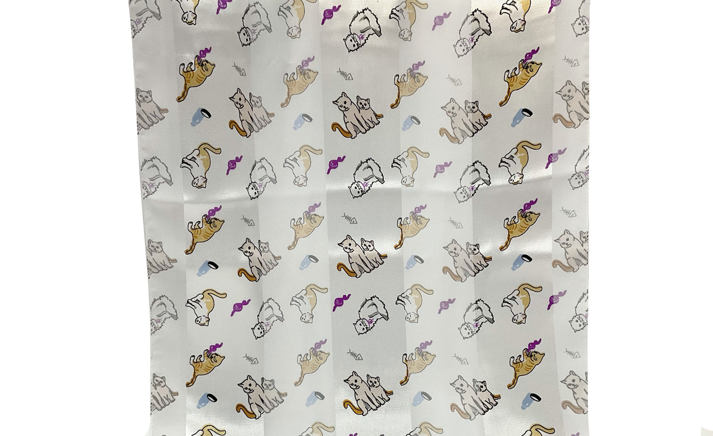 Cat Satin Scarf #ON-1753WH