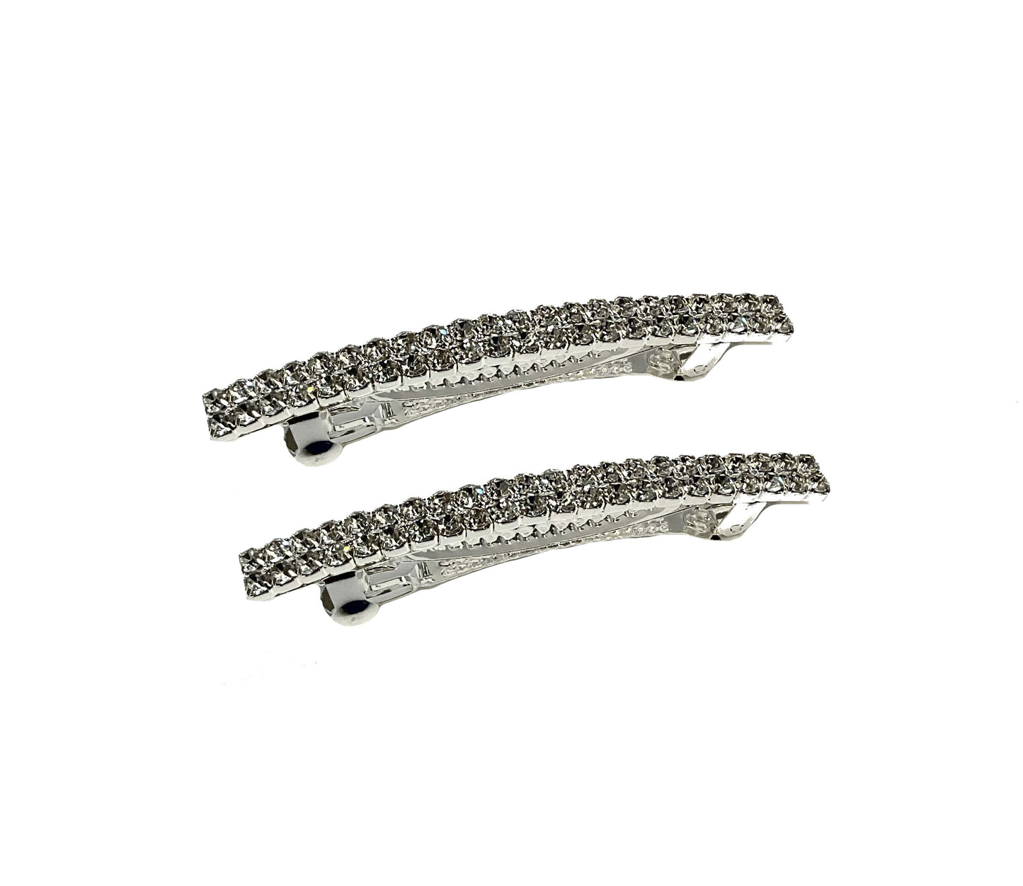 2 Row Hair Barrettes 2 pc #89-0832