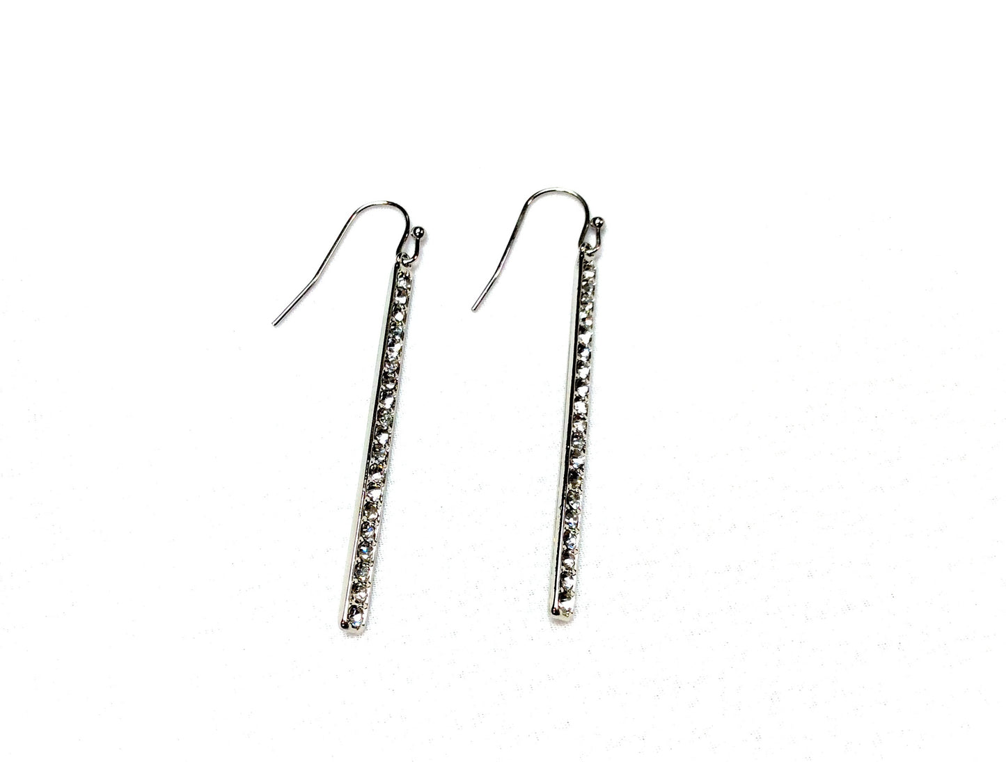 3-Colored Strip Earrings #12-24058BL