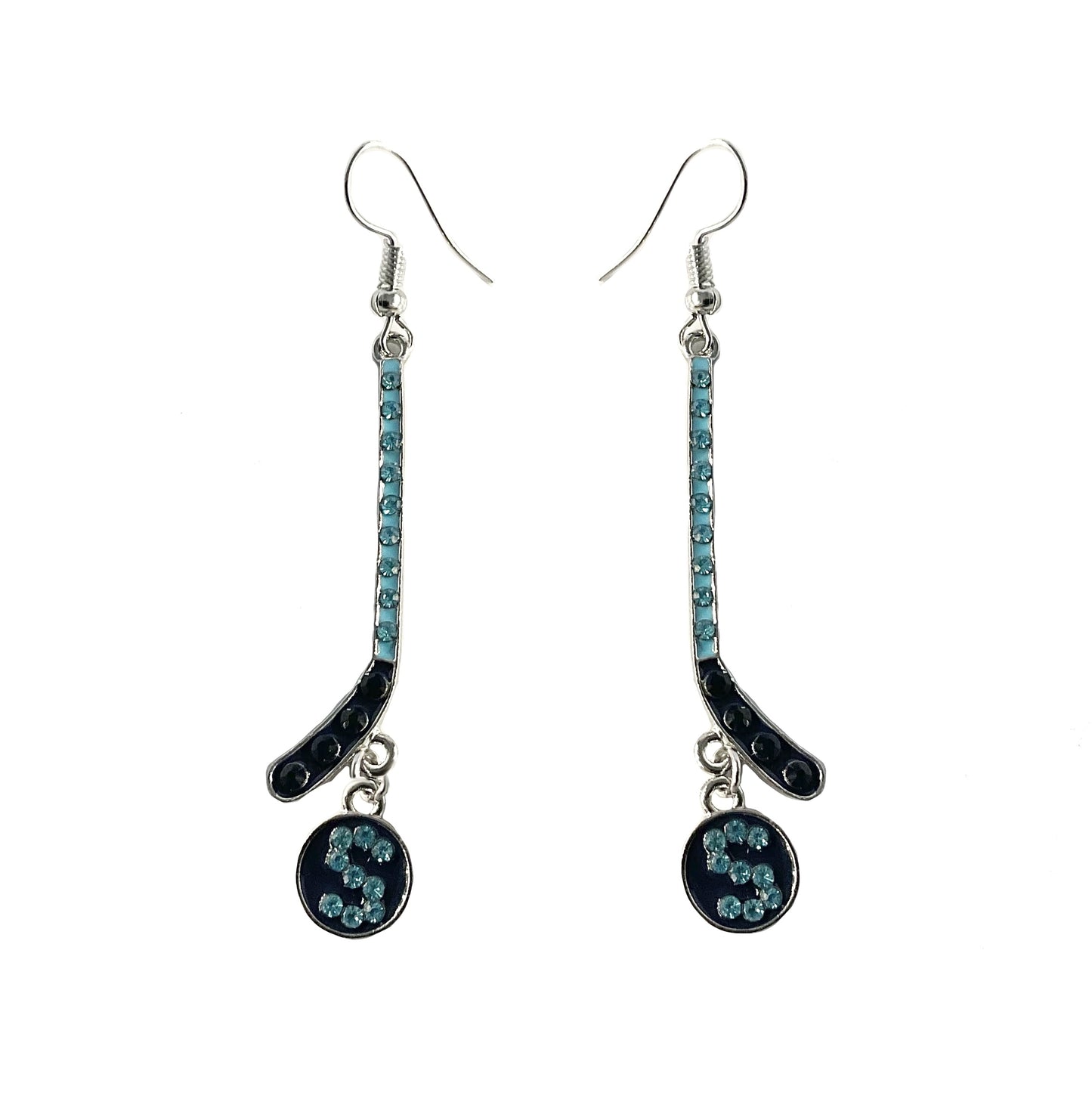Kraken Seattle Hockey Stick Puck Earring #89-1115