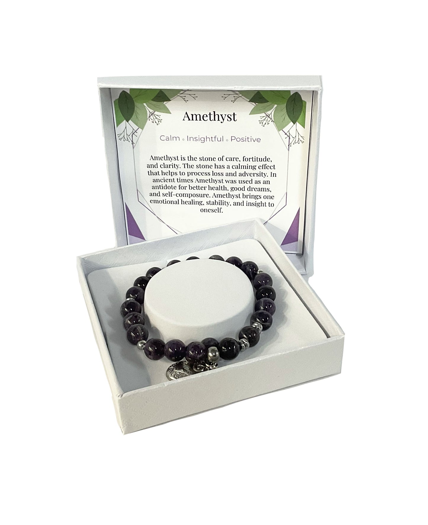 Natural Stone Bracelet Amethyst #89-72214AM