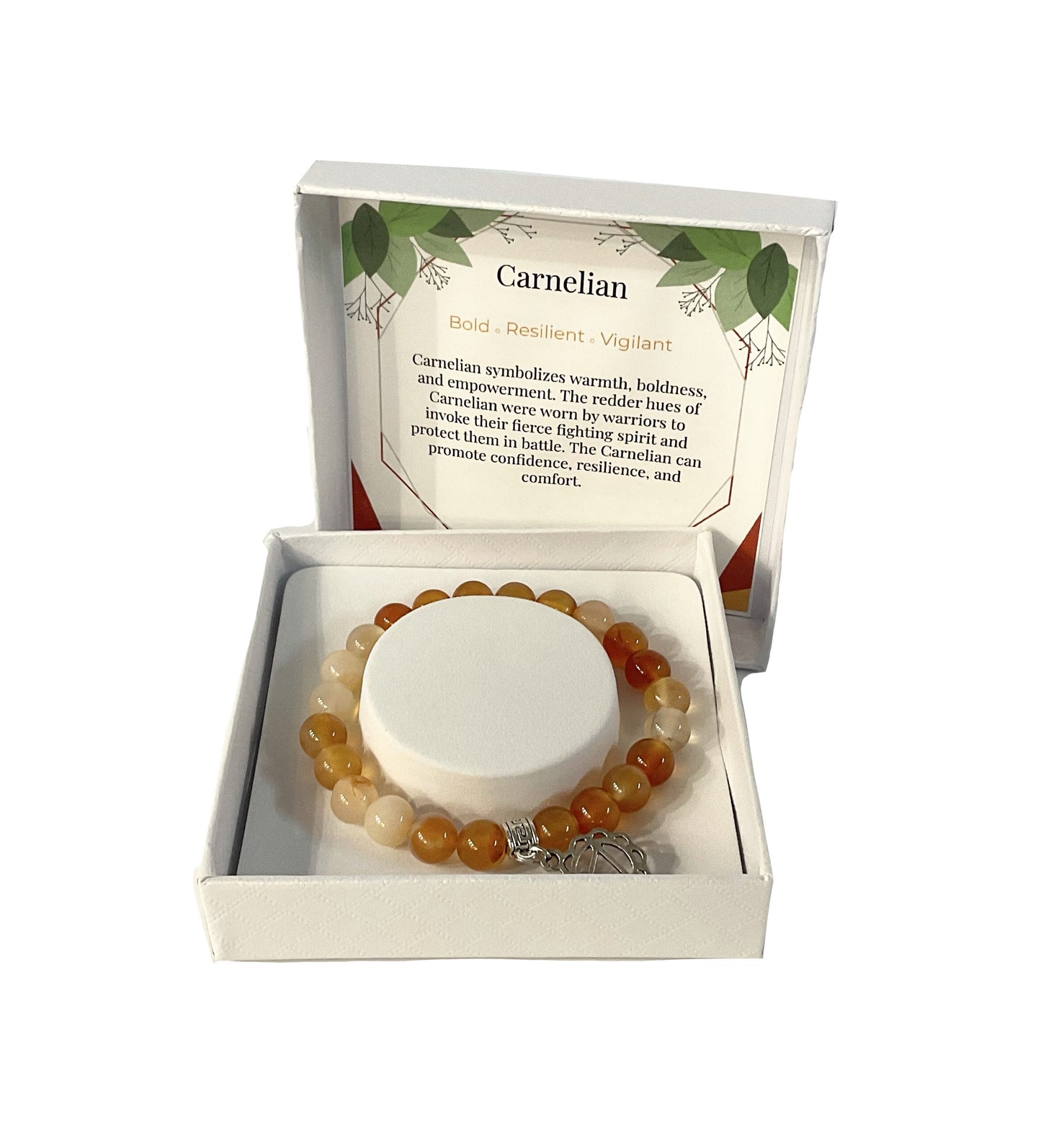 Natural Stone Bracelet Carnelian Bracelet #89-72214CN