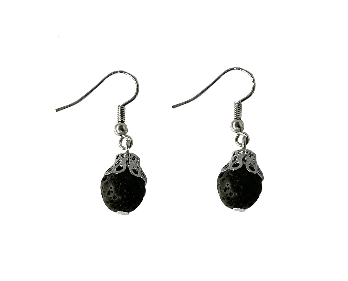 Natural Lava Rock Stone Earring #28-113558