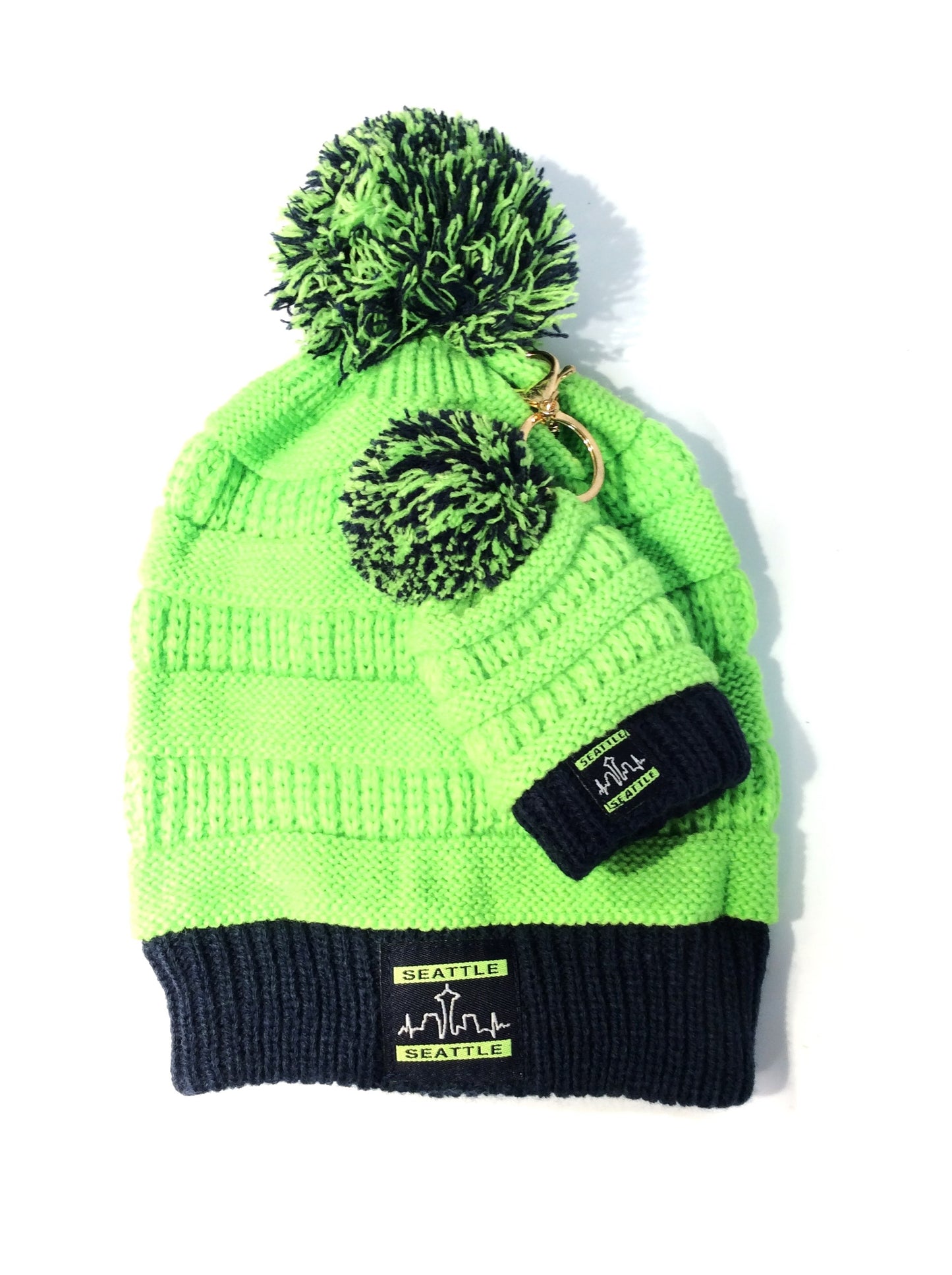 Seattle Fan Beanie Key Ring Set #88-12077