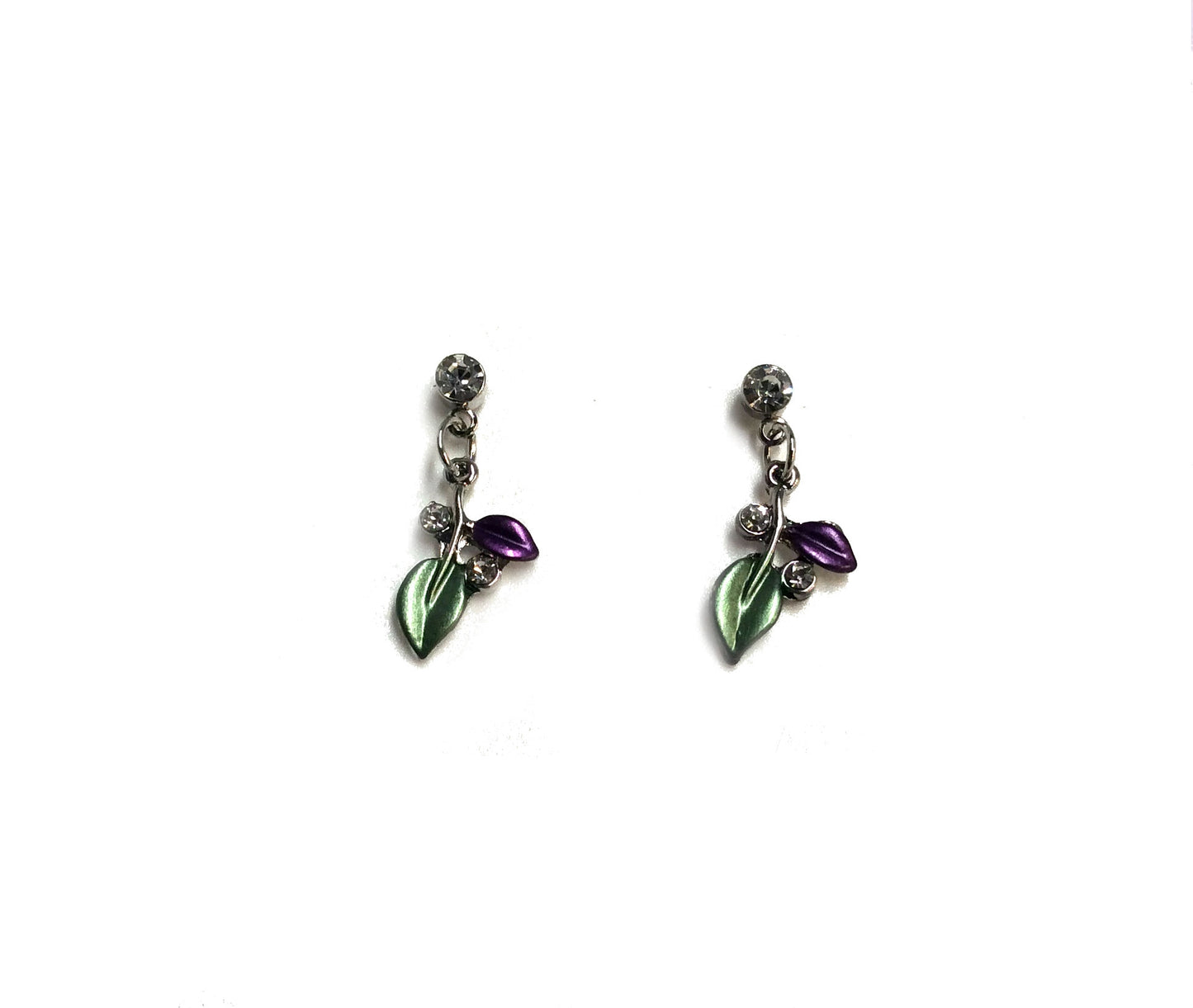 Tiny Leaves Earrings #66-72010CL