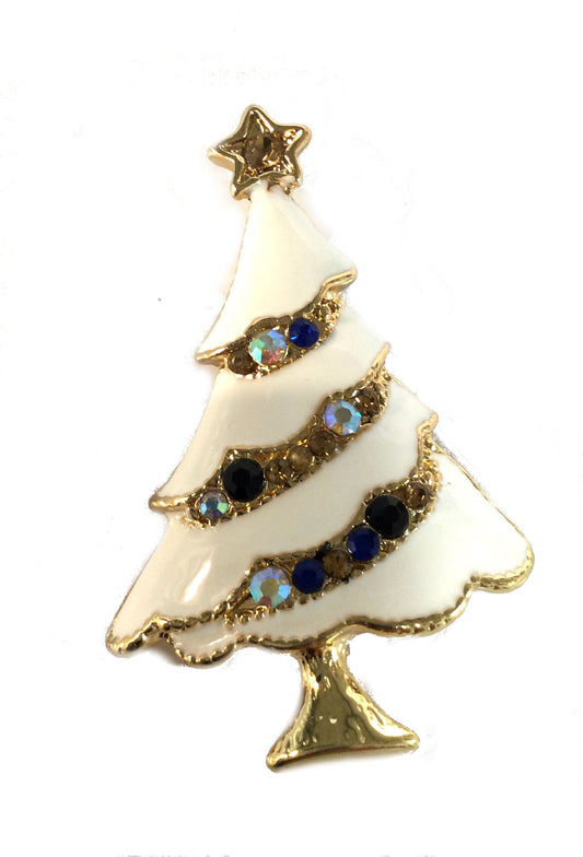Christmas Tree Pin White 89-9032