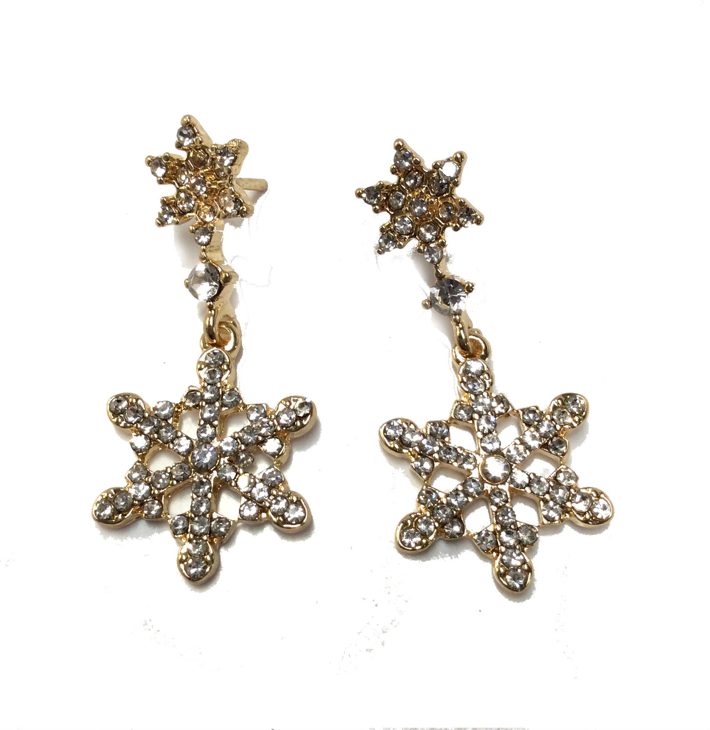 Snowflake Chandelier Earring #89-9036GD