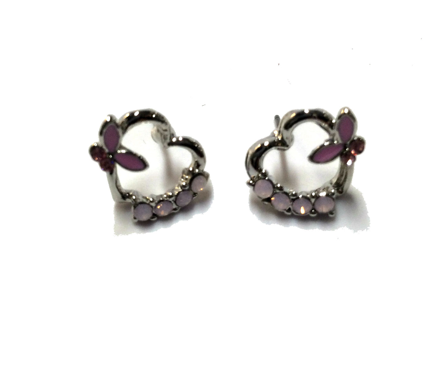 Heart Butterfly Earring #68-99004
