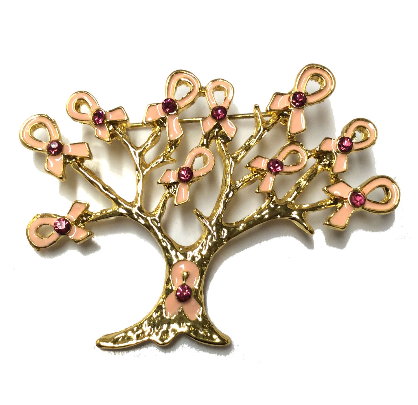 Pink ribbon Tree Pin #24-2083