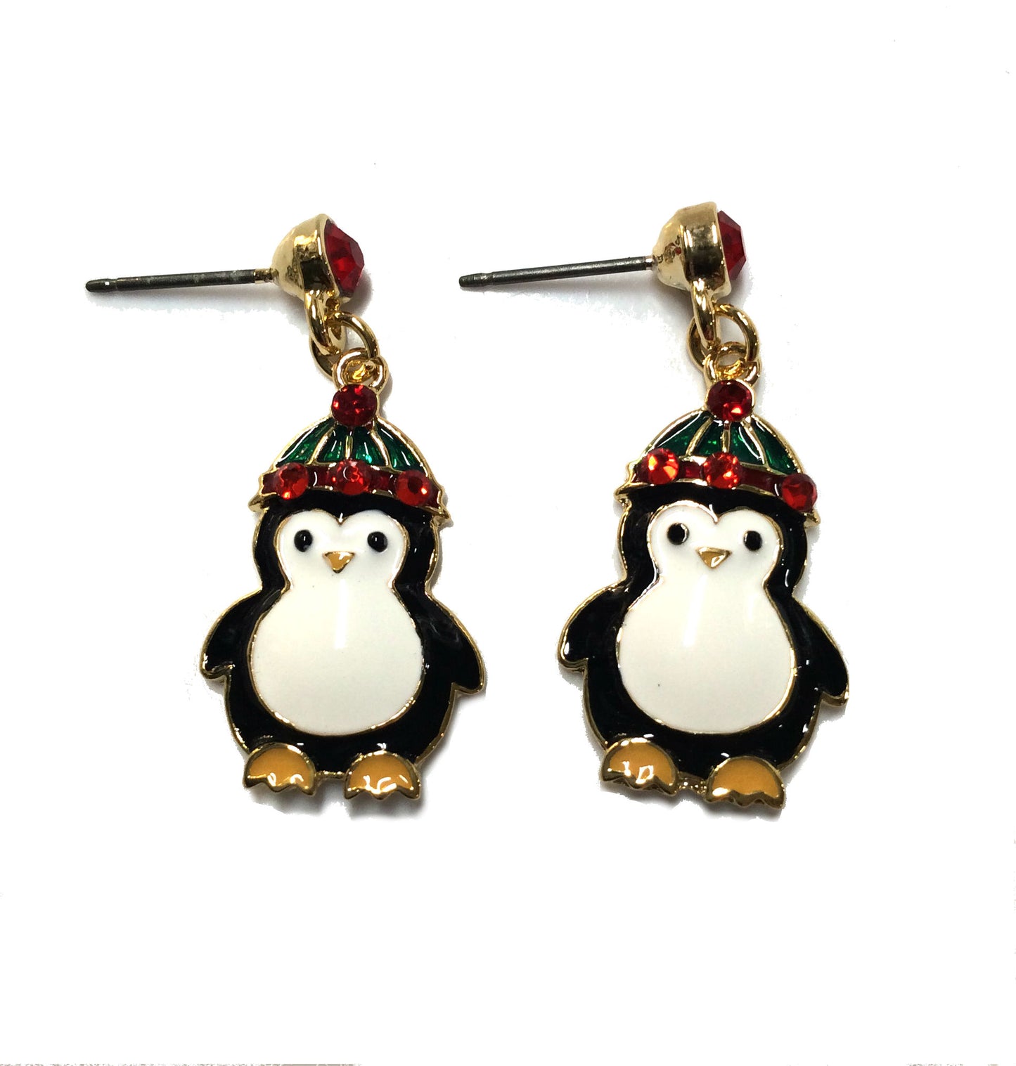 Christmas Penguin Earrings #19-1227E