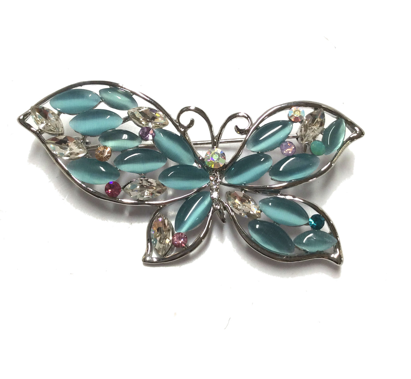 Opal Butterfly Pin#88-09020AQ