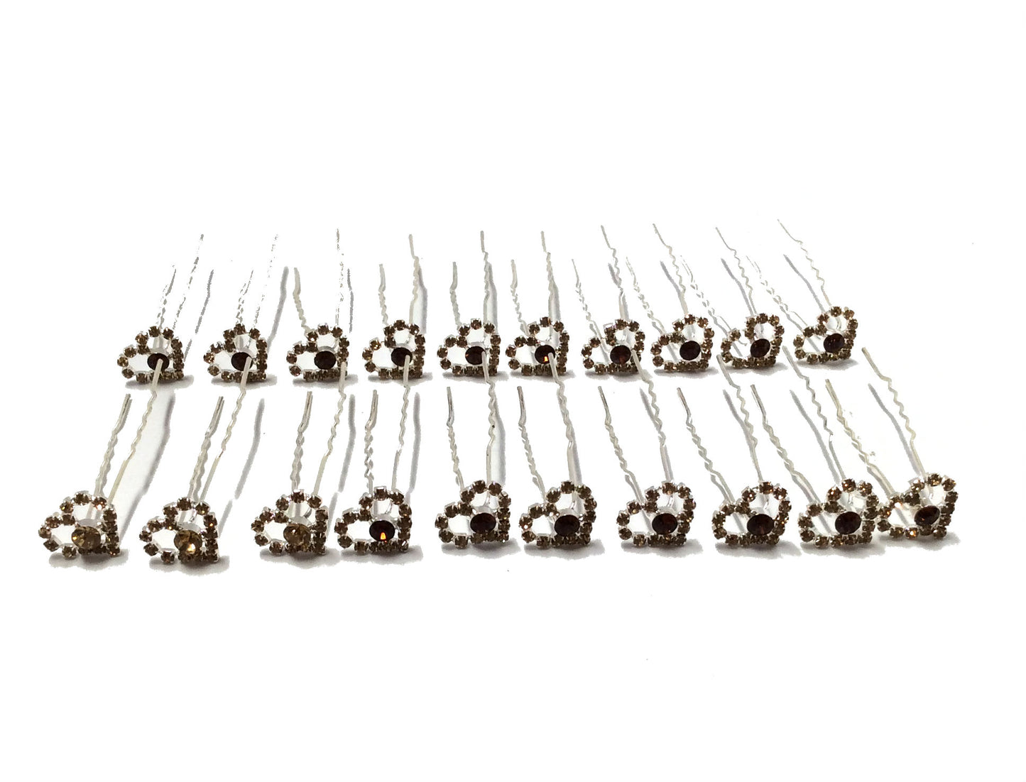 Tiara Heart Hair Pin # 66-42154BR