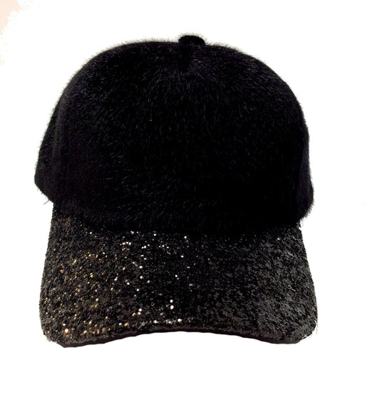 Fur Sparkle Cap #88-120516BK