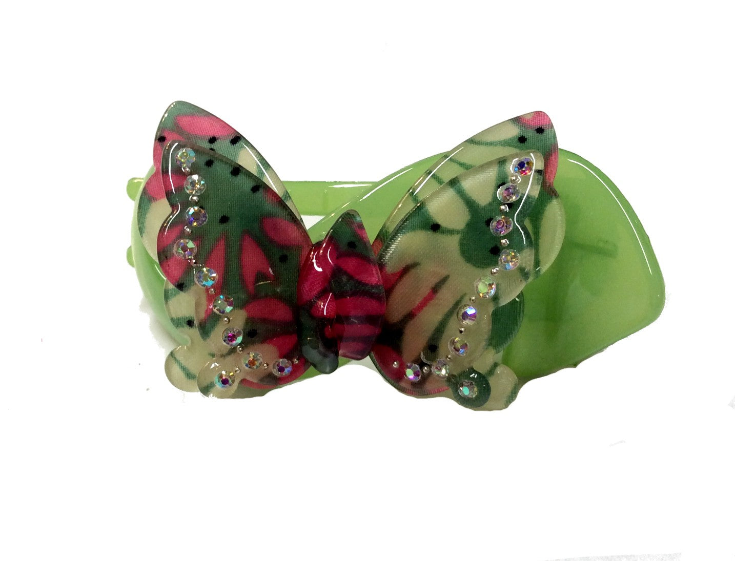 Floral Butterfly Hair Claw #88-6020
