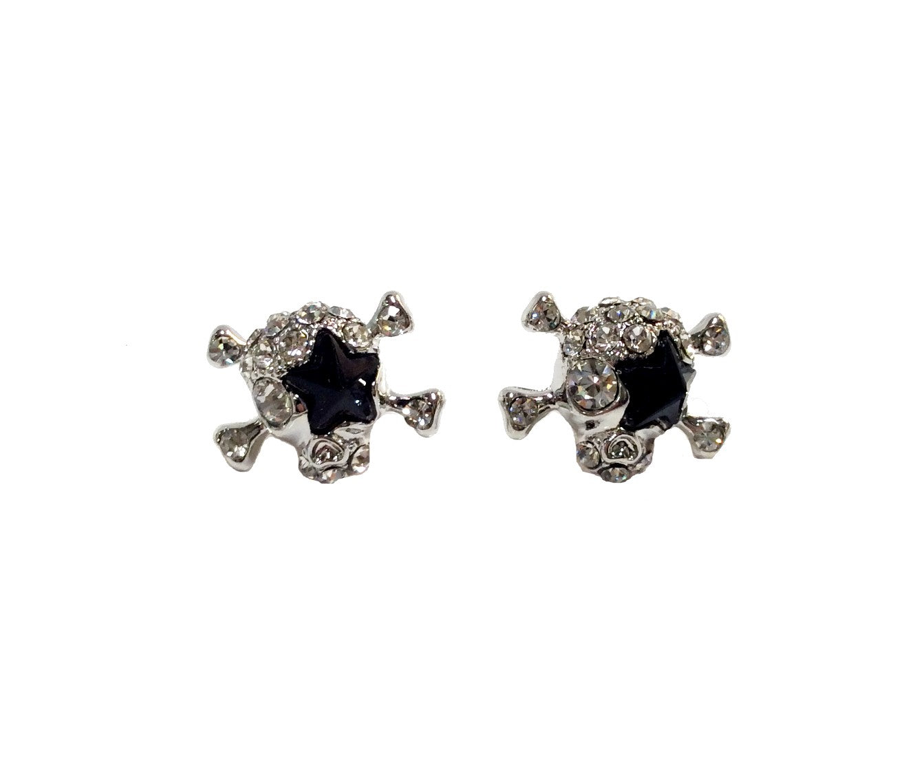 Halloween Skull Post Earrings #12-23545BK