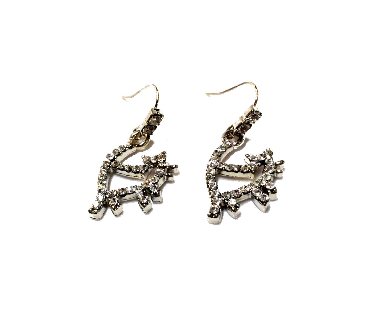 Cat Earrings #68-98055CL (Clear)