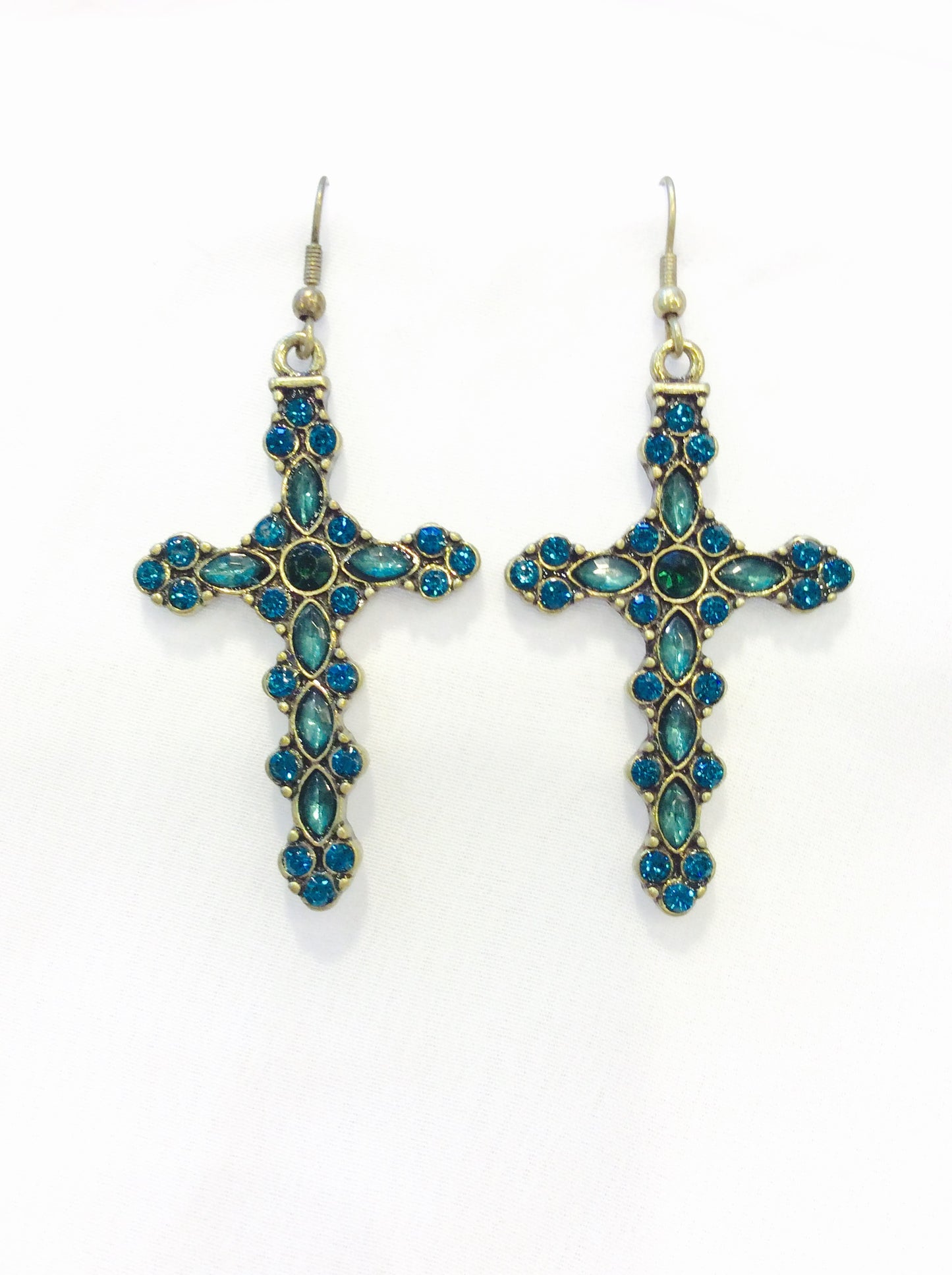 Large Cross Earrings #12-23691EM