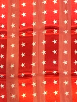 Stars Satin Scarf #ON-1747RD (Red)