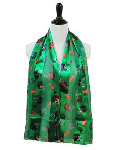 Football Satin Scarf #ON-2032GN (Green)