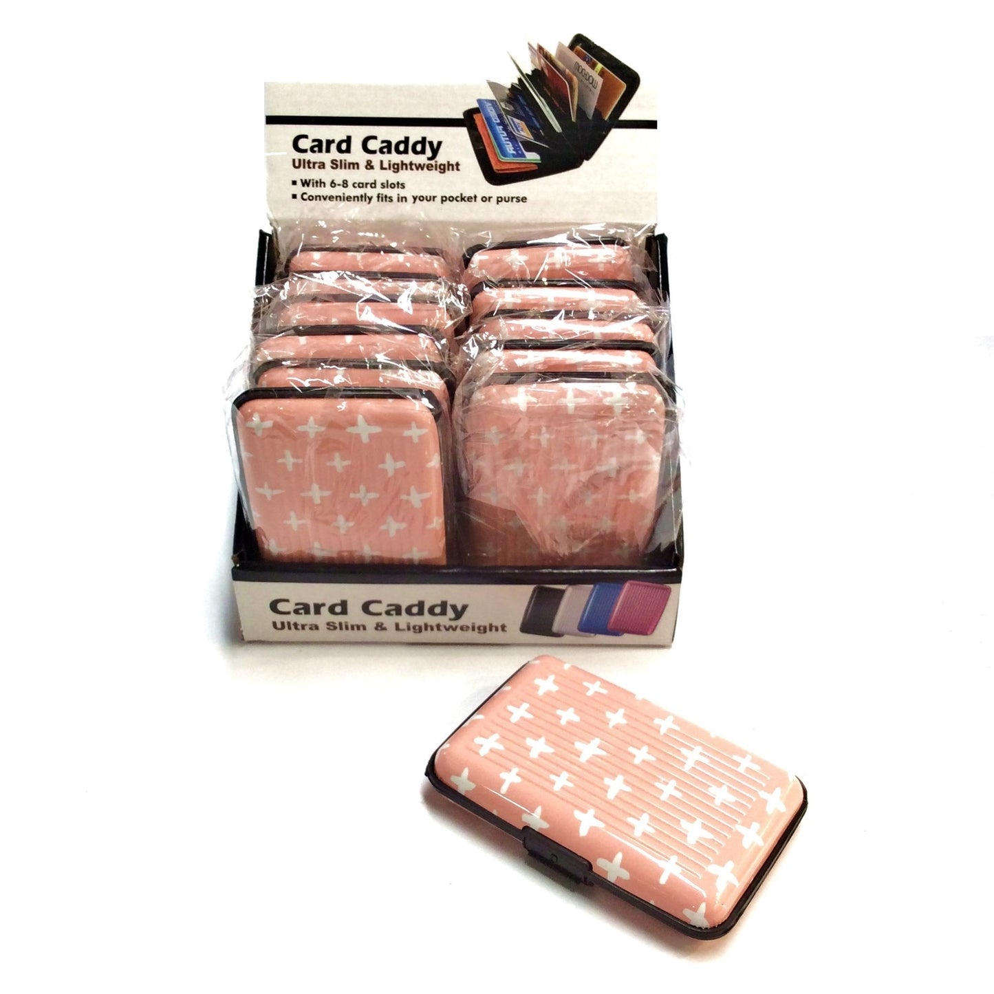 Aluminum Wallets: Case of 12 #65-3261PC (Pink Cross)