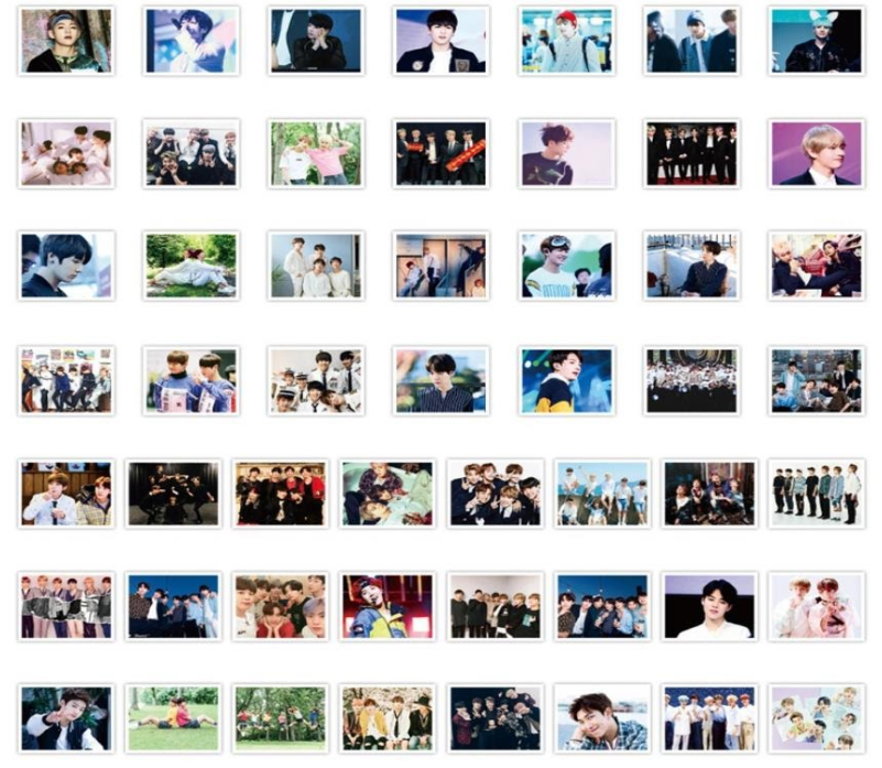 BTS Stickers 50 pc #86-0781