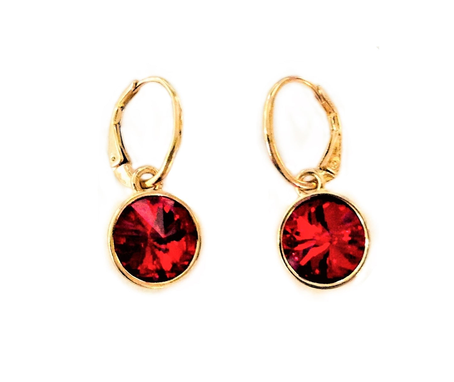 Round CRYSTAL STONES EARRING #12-41849SI